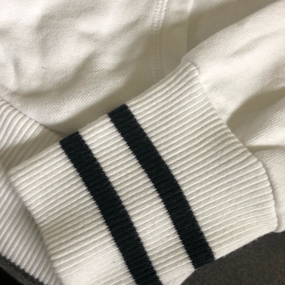 Abercrombie & Fitch New York Eighteen Ninety Two Half Zip Pullover L White Black - Picture 3 of 10